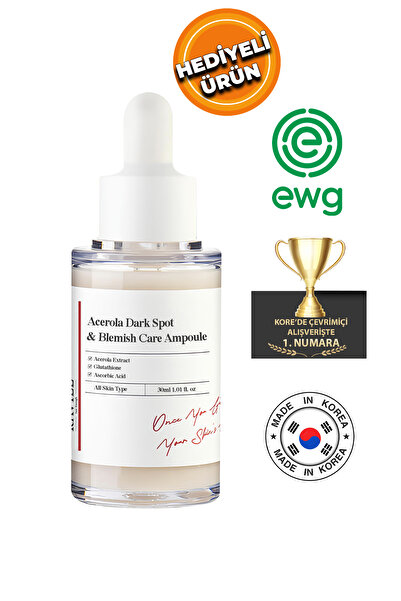 RAVİEL JUST ENOUGH Koyu Lekeler İçin Acerola Dark Spot Blemish Care Ampul Serum