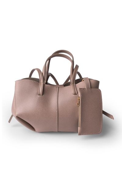 Ecrou Portofel Caharmlı Geantă Bej