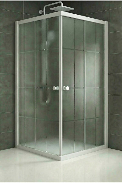 Durul Duşakabin Kare Kumlama Karomat Desen Cam