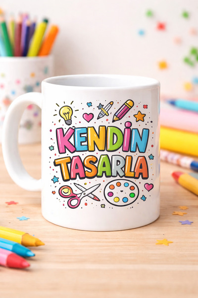 EYBaskı Tasarım Kişiye Özel Baskılı Kupa Bardak Porselen Resimli Baskı - Iste...