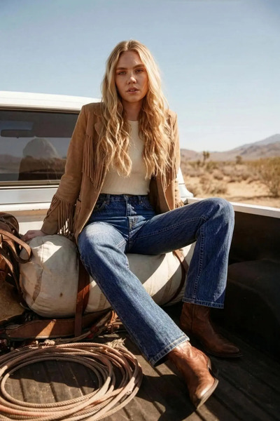 BANNY JEANS Pantaloni Jeans Palazzo albastru închis de damă