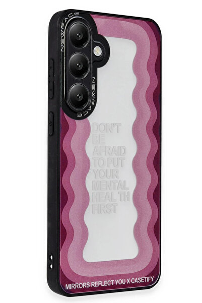 NewFace غطاء متوافق مع هاتف سامسونج جالاكسي A15 4G من تيك إم آر تي بنمط مرآة ...