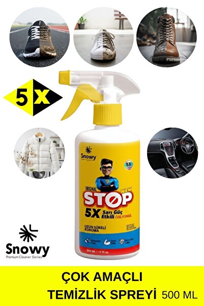 Snowy Sarı Güç Etkili 5x & Stop – Çok Amaçlı Üstün Temizleyici (500 ml)