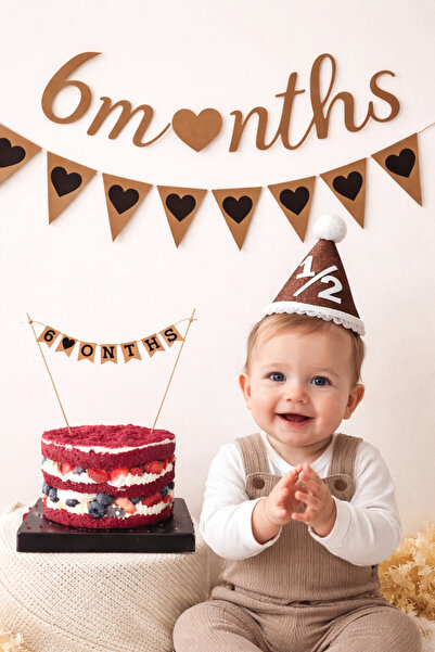 Partifabrik مجموعة كرافت السوداء للحفلات بعمر نصف عام مكونة من 4 قطع مع زينة ...