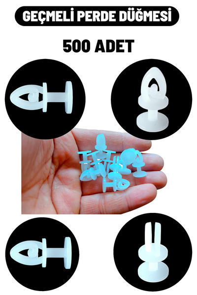 HR PLAST Кнопка для штор Корниз Кнопка \ Рулетка для штор 500 штук