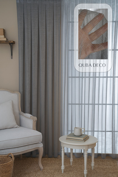 QUBA DECO Zarif Nefes Alan File Dokulu Pileli Tül Perde Salon Oturma Odası Ya...