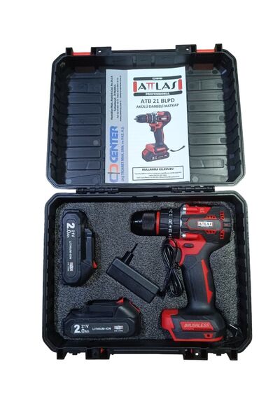Attlas ATB 21 BLPD-202C 21 V Akülü Kömürsüz Darbeli Matkap - A0104075