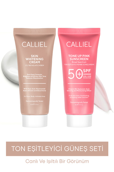 CALLİEL Aydınlatıcı, Cilt Beyazlatıcı Ve Ton Eşitleyici Güneş Bakım Seti