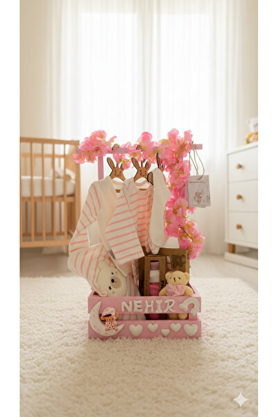 HEDİYE724 40 uçurma sepeti Anne bebek hediyelik TEYZE HALA SEPETİ 10 lu hasta...