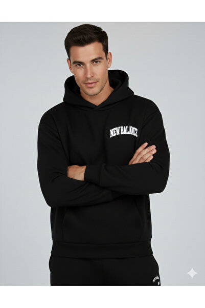 New Balance UNH3350 Hanorac sport negru unisex tricou