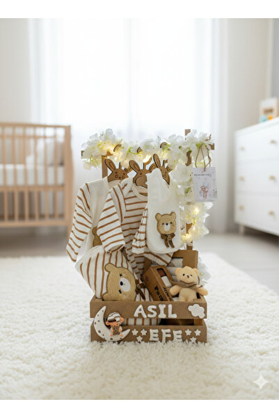 HEDİYE724 40 uçurma sepeti Anne bebek hediyelik TEYZE HALA SEPETİ 10’lu hasta...