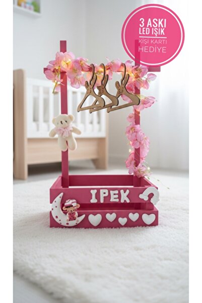 HEDİYE724 40 uçurma sepeti anne bebek hediyelik TEYZE HALA SEPETİ LEDLİ 3 ade...