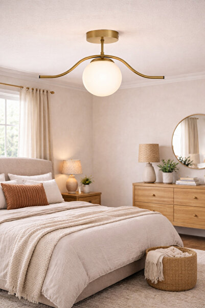 Modavize Meta Salon - Mutfak - Yatak Odası - Hol - Eskitme Renk Beyaz Camlı T...