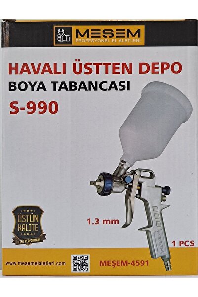 Meşem MEŞEM HAVALI ÜSTTEN DEPO BOYA TABANCASI S-990