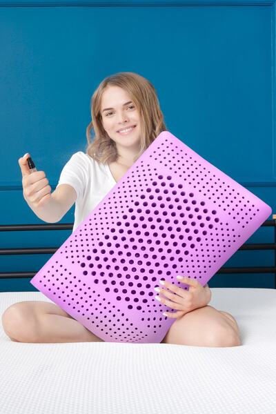 Viscofoam Aroma Therapy Air Channel Perna Ortopedica Perna Visco Lavanda 60x4...