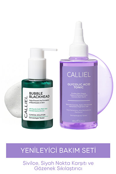 CALLİEL Gözenek Sıkılaştırıcı, Siyah Nokta ve Leke Karşıtı Bakım Seti