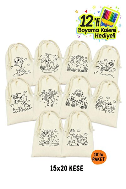 Bagg Animal Figure Coloring Pouch 10 Pieces