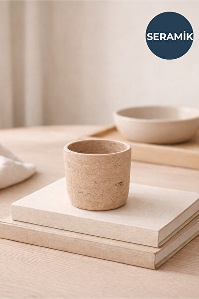 HOMİNG Nevo Tasarım Seramik Saksı Çiçeklik 242463