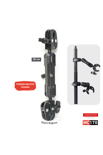 Knmaster MC170 – 360° Ayarlanabilir Motosiklet Çift Yengeç Kelepçeli Aksiyon ...