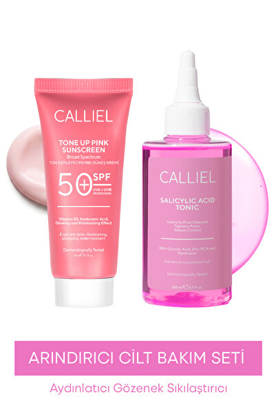 CALLİEL Aydınlatıcı, Gözenek Karşıtı Arındırıcı Cilt Bakım Seti