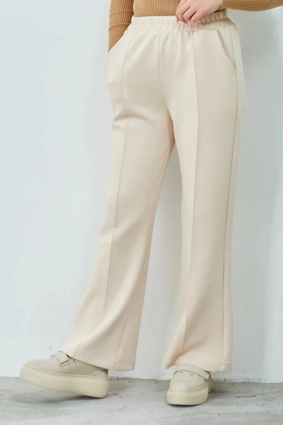 Swana Pantaloni de scuba cu dungi late pentru femei