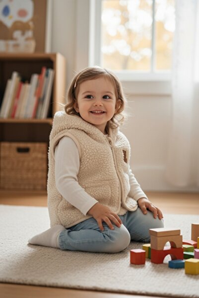 Story Baby Welsoft Hooded Inner 100% Non-Cotton Plush Lamb Vest