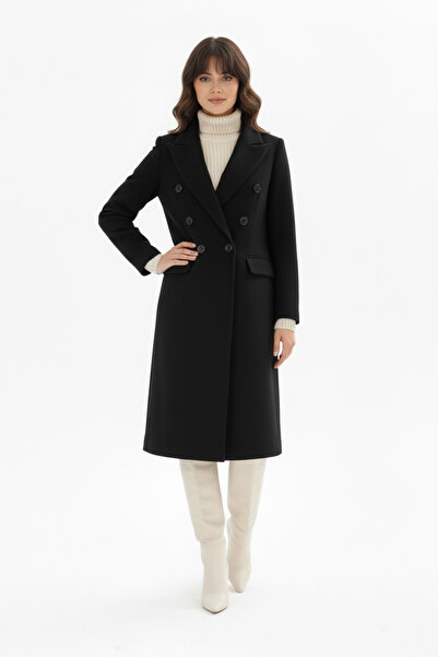 Pitti Kadındüğmeli Diz Boyu Kaban 70615