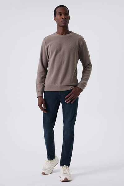 Lee Cooper بنطلون جينز رجالي ذو خصر عادي وقصة ضيقة 241 LCM 121053 JACK FERM MID