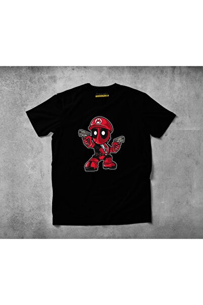 Freeyez Mario Deadpool unisex pamučna četkana majica