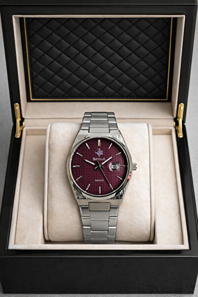 S.POLO YENİ SEZON KARE MODEL SİYAH RENK ERKEK KOL SAATİ BİLEKLİK HEDİYELİ BAB...