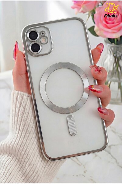 Fibaks iPhone 11 Kılıf Kamera Lens Korumalı Magsafe Şarj Kilifi Şeffaf Renkli...