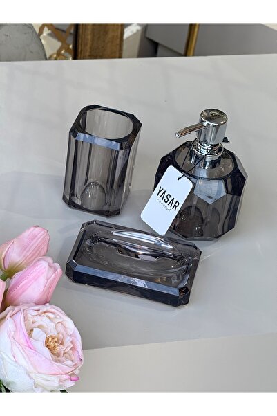 YASAR CONCEPT Set de baie din acril Clarion afumat 3 piese