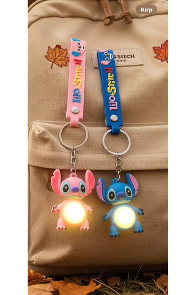 FG KONNİCHİWA 2 ADET pembe&mavi Karikatür Sevimli Stitch aksesuar hediyelik ç...