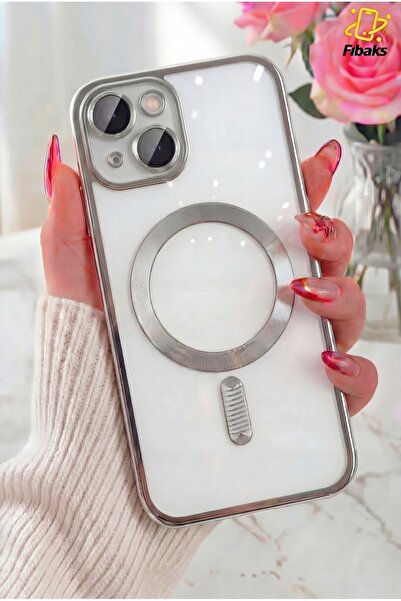 Fibaks Apple Iphone 13 - 14 Kılıf Kamera Lens Korumalı Magsafe Şarj Kilifi Şe...