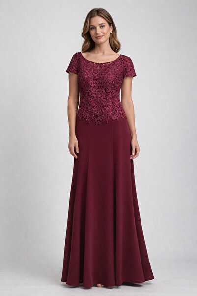 Saygın Kadın Üst Payetli Balık Kesim Abiye