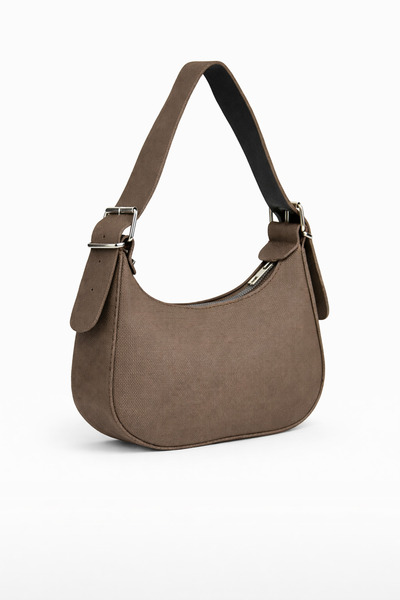 REVENKO Geantă de umăr pentru femei Pera Mink, din piele artificială, cu cure...