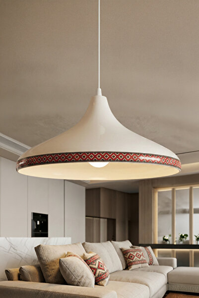 Marrien Nova Rug Modern Tekli Krem Metal Sarkıt (35 cm) | Salon, Mutfak & Caf...