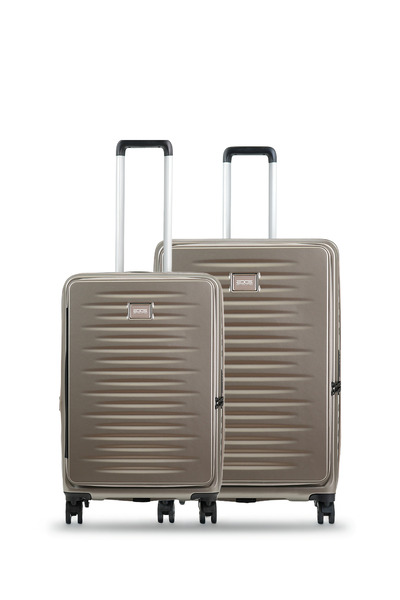 GROUND Fairytale 2'li Körüklü Valiz Seti Büyük-Orta - Vizon - 10740