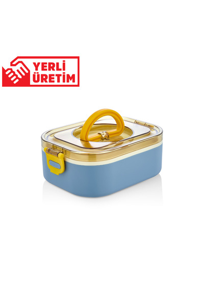 Yeniay Plastik Yerli Üretim Tek Kat Beslenme Kabı Saklama Kabı Lunch Box Spor...