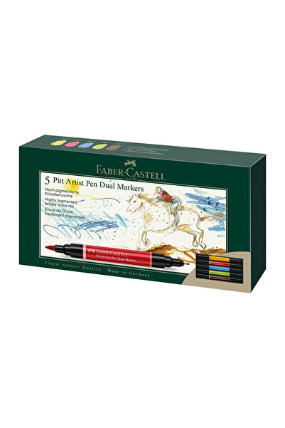 Faber Castell PITT ARTIST PEN ΣΕΤ ΔΙΠΛΩΝ ΜΑΡΚΑΔΟΡΩΝ 5 ΤΕΜΑΧΙΑ FABER-CASTELL