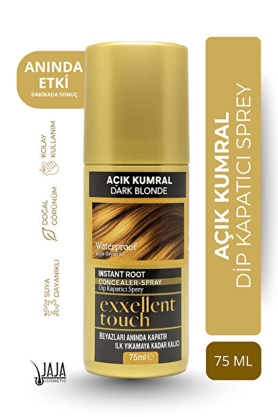 Jaja Açık Kumral (Light Brown) Dip Kapatıcı Saç Spreyi | 75 ML & Pratik Uygulama