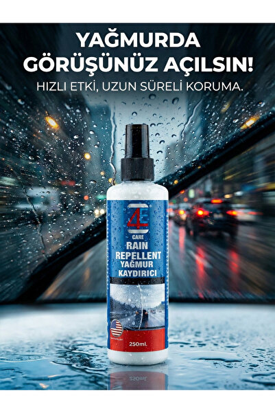 4E CARE Yağmur Kaydırıcı 250 ml (Uzun Süre Etkili)