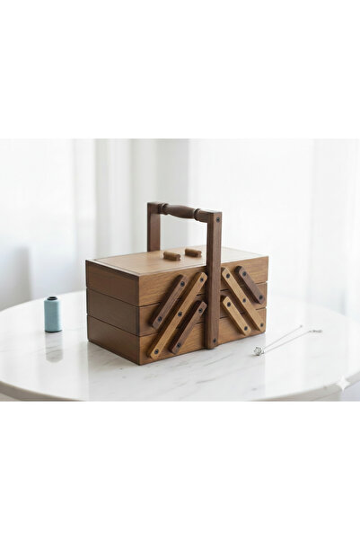 Beta 3 Katlı Dikiş-Takı Kutusu (Küçük Boy)