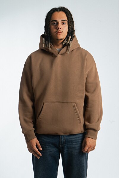 Plus Eighteen Men's Hoodie - Coffee Basic, Us3995Kha