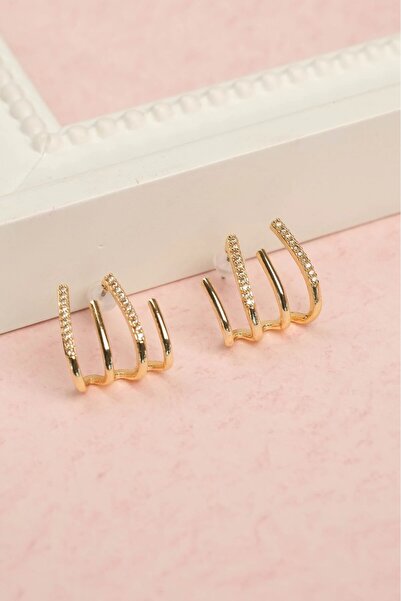 Jack Ferrero MİNELİ ÇİÇEKLİ RENKLİ KÜPE ÇELİK RENK ATMAZ GARANTİLİ