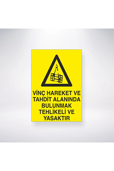 Reysa Tasarım الوقوف في منطقة تحدي حركة الرافعة خطير ومحظور مقاس 21 × 35 ملصق...