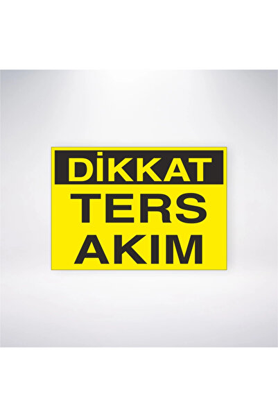 Reysa Tasarım الحذر التيار المعاكس 21x35 ملصق لاصق خلفي