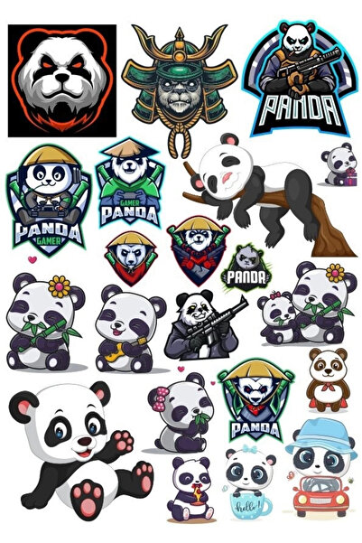 Reysa Tasarım ملصق باندا تحت عنوان -1 19 قطعة هاتف، جهاز لوحي، كمبيوتر محمول،...