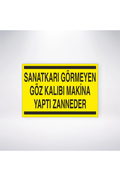 Reysa Tasarım صنع آلة قالب العين التي لم ترى الفنان Zanneder مقاس 21 × 35 ملص...