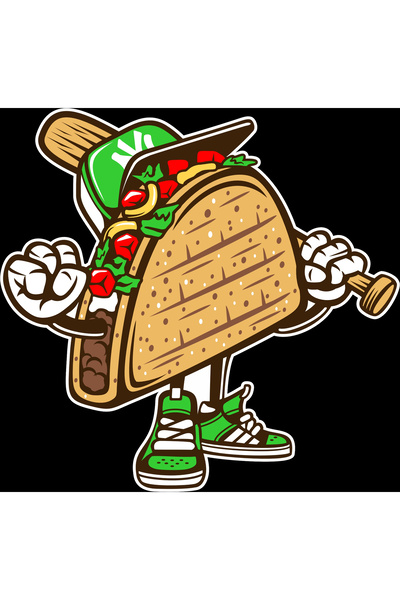 Reysa Tasarım ملصق ساندويتش 10x10 سم ملصق ملون